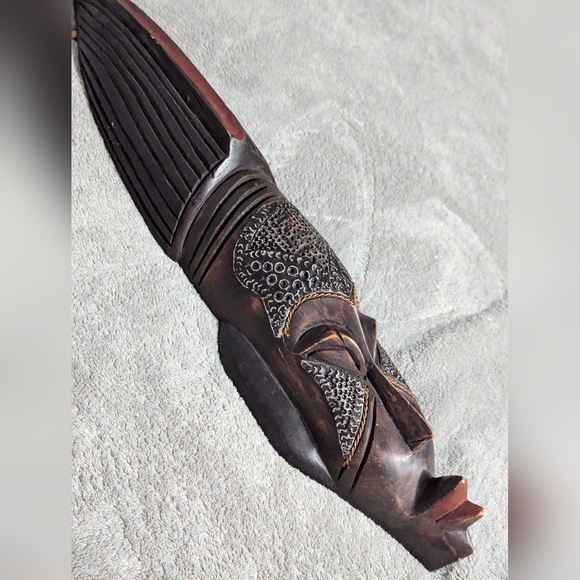 Ghana Tribal Wooden Mask 22.5inches - Picture 6 of 16